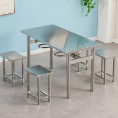 School Cafeteria Dining Table and Chair Set Stainless Steel Dining Table Restaurant chair Set,School Cafeteria Dining Table and Chair Set Stainless Steel Dining Table Restaurant chair Set,DAILY UP FURNITURE-The professional supplier of School Furniture, Office Furniture, Home Furnirure