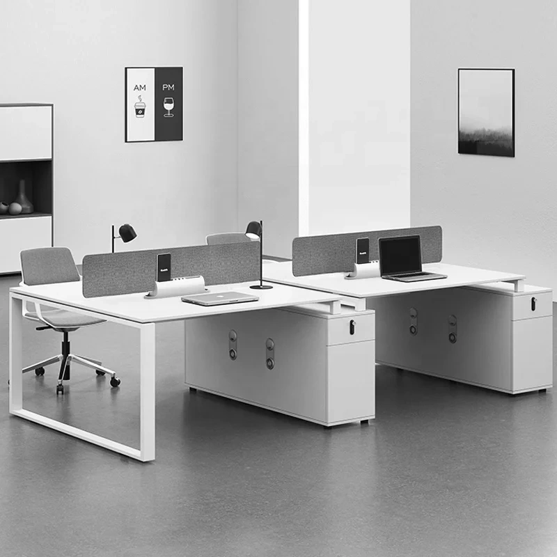 White simple office computer desk staff desk office desk and chair sets,White simple office computer desk staff desk office desk and chair sets,DAILY UP FURNITURE-The professional supplier of School Furniture, Office Furniture, Home Furnirure