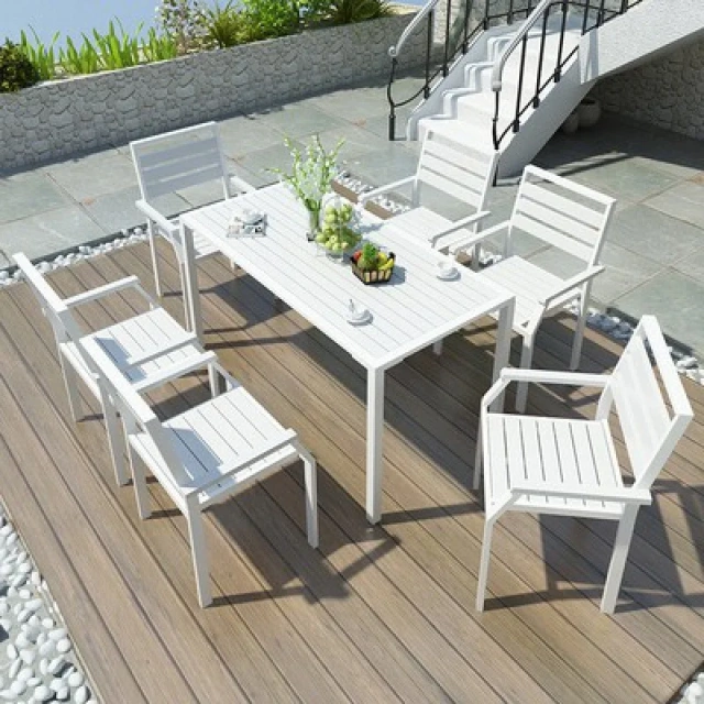 Outdoor Waterproof Rectangular Table and Chairs Set Patio Pool Seaside Leisure Table and Chairs,Outdoor Waterproof Rectangular Table and Chairs Set Patio Pool Seaside Leisure Table and Chairs,DAILY UP FURNITURE-The professional supplier of School Furniture, Office Furniture, Home Furnirure