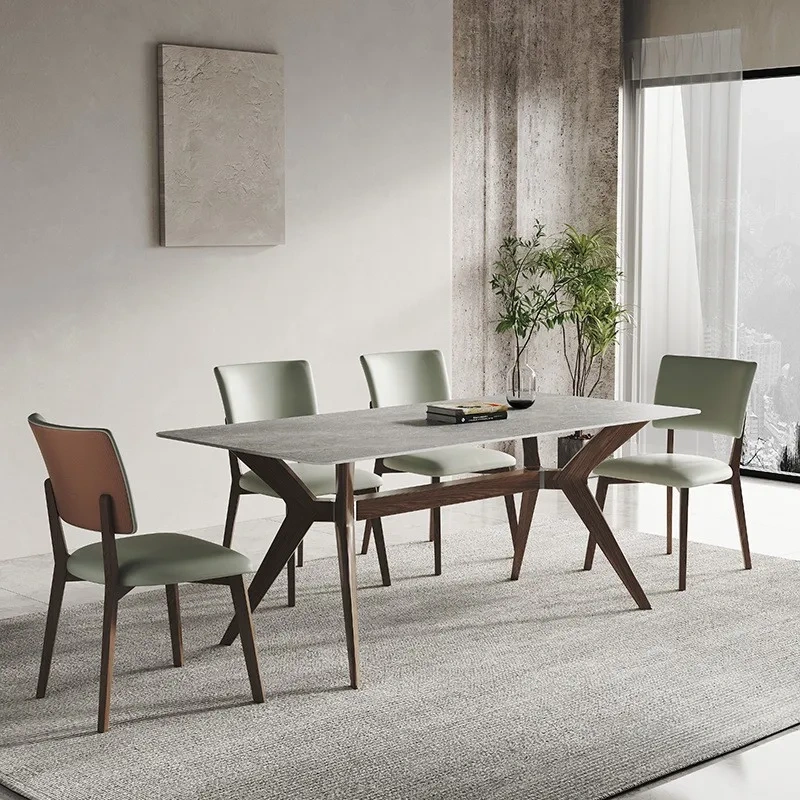 Rock Slab Dinning Table and Chairs Nordic Rectangular Dinning Tables Home Dinning table and chair sets,Rock Slab Dinning Table and Chairs Nordic Rectangular Dinning Tables Home Dinning table and chair sets,DAILY UP FURNITURE-The professional supplier of School Furniture, Office Furniture, Home Furnirure