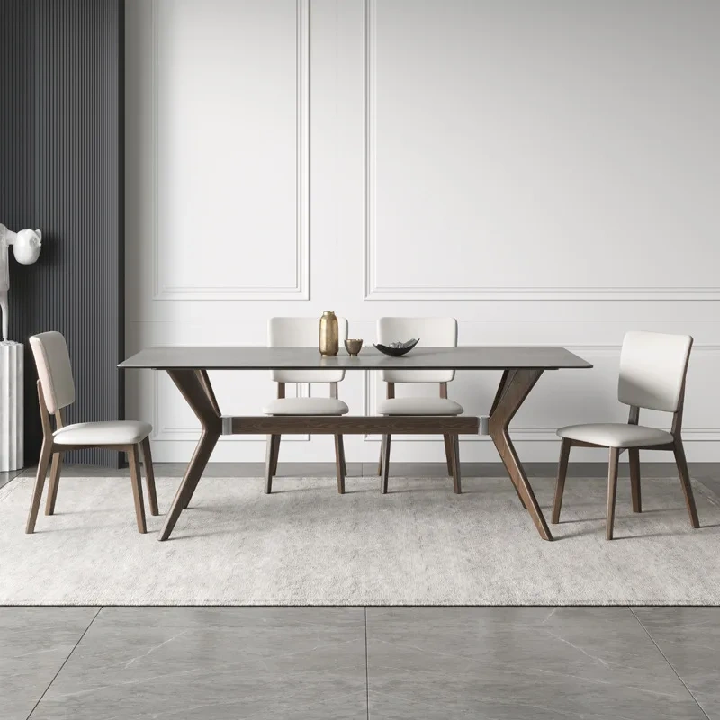 Rock Slab Dinning Table and Chairs Nordic Rectangular Dinning Tables Home Dinning table and chair sets,Rock Slab Dinning Table and Chairs Nordic Rectangular Dinning Tables Home Dinning table and chair sets,DAILY UP FURNITURE-The professional supplier of School Furniture, Office Furniture, Home Furnirure