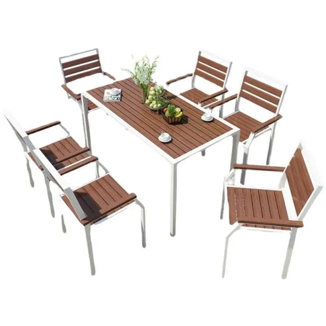 Outdoor Waterproof Rectangular Table and Chairs Set Patio Pool Seaside Leisure Table and Chairs,Outdoor Waterproof Rectangular Table and Chairs Set Patio Pool Seaside Leisure Table and Chairs,DAILY UP FURNITURE-The professional supplier of School Furniture, Office Furniture, Home Furnirure