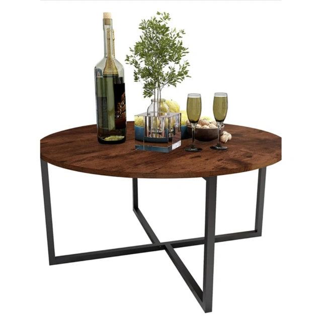 Solid Wood Vintage Coffee Table Black Metal Frame Wooden Table Top Office Reception Coffee Table Modern Round Coffee Table,Solid Wood Vintage Coffee Table Black Metal Frame Wooden Table Top Office Reception Coffee Table Modern Round Coffee Table,DAILY UP FURNITURE-The professional supplier of School Furniture, Office Furniture, Home Furnirure