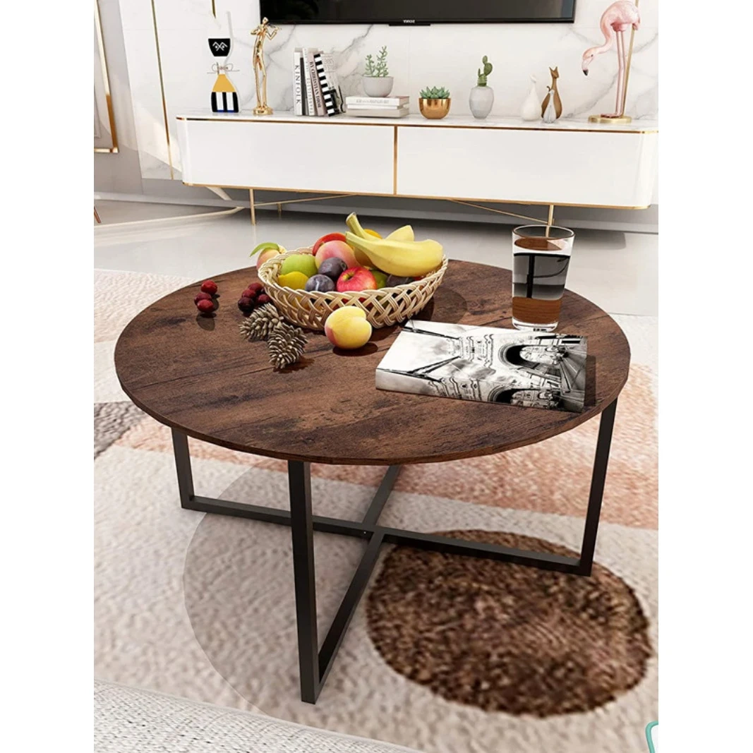 Solid Wood Vintage Coffee Table Black Metal Frame Wooden Table Top Office Reception Coffee Table Modern Round Coffee Table,Solid Wood Vintage Coffee Table Black Metal Frame Wooden Table Top Office Reception Coffee Table Modern Round Coffee Table,DAILY UP FURNITURE-The professional supplier of School Furniture, Office Furniture, Home Furnirure