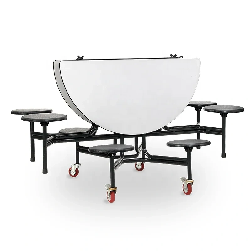 Canteen Table and chair sets School 8 Seat Round Dining Table Set Folding Dining Tables and Chairs School Cafeteria & Lunchroom Tables,Canteen Table and chair sets School 8 Seat Round Dining Table Set Folding Dining Tables and Chairs School Cafeteria & Lunchroom Tables,DAILY UP FURNITURE-The professional supplier of School Furniture, Office Furniture, Home Furnirure