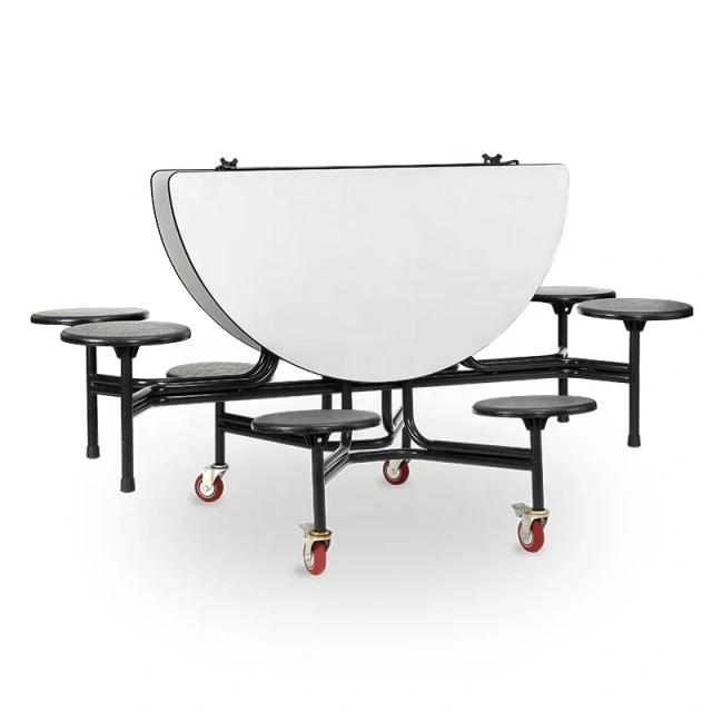 Canteen Table and chair sets School 8 Seat Round Dining Table Set Folding Dining Tables and Chairs School Cafeteria & Lunchroom Tables,Canteen Table and chair sets School 8 Seat Round Dining Table Set Folding Dining Tables and Chairs School Cafeteria & Lunchroom Tables,DAILY UP FURNITURE-The professional supplier of School Furniture, Office Furniture, Home Furnirure