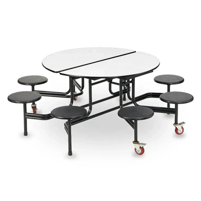 Canteen Table and chair sets School 8 Seat Round Dining Table Set Folding Dining Tables and Chairs School Cafeteria & Lunchroom Tables,Canteen Table and chair sets School 8 Seat Round Dining Table Set Folding Dining Tables and Chairs School Cafeteria & Lunchroom Tables,DAILY UP FURNITURE-The professional supplier of School Furniture, Office Furniture, Home Furnirure
