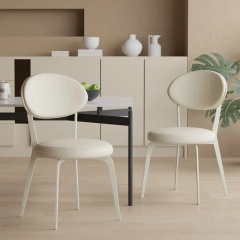 French Cream Style Leather Dining Chair Simple Modern Leaning Metal Back Chair Luxury Hotel Chairs Restaurant Furniture,French Cream Style Leather Dining Chair Simple Modern Leaning Metal Back Chair Luxury Hotel Chairs Restaurant Furniture,DAILY UP FURNITURE-The professional supplier of School Furniture, Office Furniture, Home Furnirure