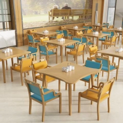 Modern Nursing Home Institution Aging Dining Upholstered Table and Chairs Medical Dining Chairs and Table,Modern Nursing Home Institution Aging Dining Upholstered Table and Chairs Medical Dining Chairs and Table,DAILY UP FURNITURE-The professional supplier of School Furniture, Office Furniture, Home Furnirure