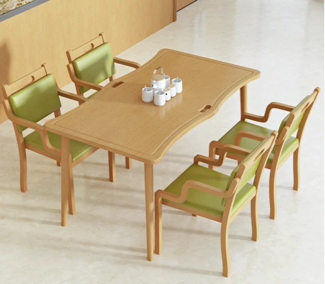 Modern Nursing Home Institution Aging Dining Upholstered Table and Chairs Medical Dining Chairs and Table,Modern Nursing Home Institution Aging Dining Upholstered Table and Chairs Medical Dining Chairs and Table,DAILY UP FURNITURE-The professional supplier of School Furniture, Office Furniture, Home Furnirure