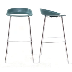 Customized Cheap Metal Sillas Para bar High Chair Plastic Green bar Stool with Chrome Legs,Customized Cheap Metal Sillas Para bar High Chair Plastic Green bar Stool with Chrome Legs,DAILY UP FURNITURE-The professional supplier of School Furniture, Office Furniture, Home Furnirure