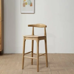 Solid Wood Natural Color bar Stool Antique Nordic Minimalist Backrest High Leg Dining Chair Fabric Seating bar Chair,Solid Wood Natural Color bar Stool Antique Nordic Minimalist Backrest High Leg Dining Chair Fabric Seating bar Chair,DAILY UP FURNITURE-The professional supplier of School Furniture, Office Furniture, Home Furnirure