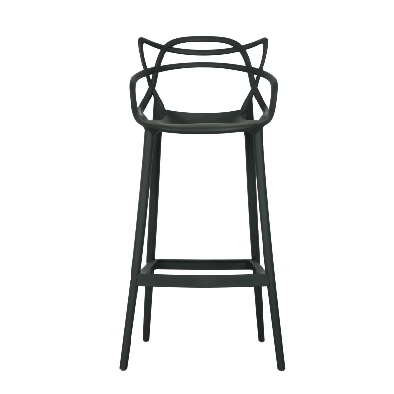 Nordic Counter Height Armrest Black Polypropylene Plastic bar Stool,Nordic Counter Height Armrest Black Polypropylene Plastic bar Stool,DAILY UP FURNITURE-The professional supplier of School Furniture, Office Furniture, Home Furnirure