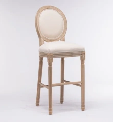 Elegant Solid Wood Louis Bar Stool Beige Linen Fabric Versatile Home Furniture for Dining Apartment Gym Warehouse Home Office,Elegant Solid Wood Louis Bar Stool Beige Linen Fabric Versatile Home Furniture for Dining Apartment Gym Warehouse Home Office,DAILY UP FURNITURE-The professional supplier of School Furniture, Office Furniture, Home Furnirure