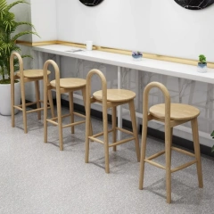 Modern Simple Bar Stool with High Legs Chair Solid Wood High Chair for bar or Coffee Shop Use bar Furniture,Modern Simple Bar Stool with High Legs Chair Solid Wood High Chair for bar or Coffee Shop Use bar Furniture,DAILY UP FURNITURE-The professional supplier of School Furniture, Office Furniture, Home Furnirure