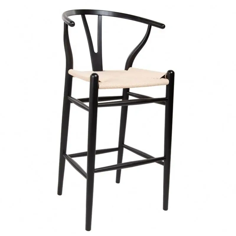 Factory Supplies High Cane Dining Chair Solid Wood Wishbone Bar Stools High Quality Rattan Bar Stool for Cafe Shop,Factory Supplies High Cane Dining Chair Solid Wood Wishbone Bar Stools High Quality Rattan Bar Stool for Cafe Shop,DAILY UP FURNITURE-The professional supplier of School Furniture, Office Furniture, Home Furnirure