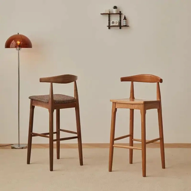 Solid Wood Natural Color bar Stool Antique Nordic Minimalist Backrest High Leg Dining Chair Fabric Seating bar Chair,Solid Wood Natural Color bar Stool Antique Nordic Minimalist Backrest High Leg Dining Chair Fabric Seating bar Chair,DAILY UP FURNITURE-The professional supplier of School Furniture, Office Furniture, Home Furnirure