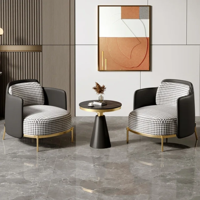 Italian Modern Vintage Comfortable Lazy Sofa Small Relaxing Chair Single Person Houndstooth Luxury Sofa Chair,Italian Modern Vintage Comfortable Lazy Sofa Small Relaxing Chair Single Person Houndstooth Luxury Sofa Chair,DAILY UP FURNITURE-The professional supplier of School Furniture, Office Furniture, Home Furnirure
