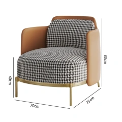 Italian Modern Vintage Comfortable Lazy Sofa Small Relaxing Chair Single Person Houndstooth Luxury Sofa Chair,Italian Modern Vintage Comfortable Lazy Sofa Small Relaxing Chair Single Person Houndstooth Luxury Sofa Chair,DAILY UP FURNITURE-The professional supplier of School Furniture, Office Furniture, Home Furnirure
