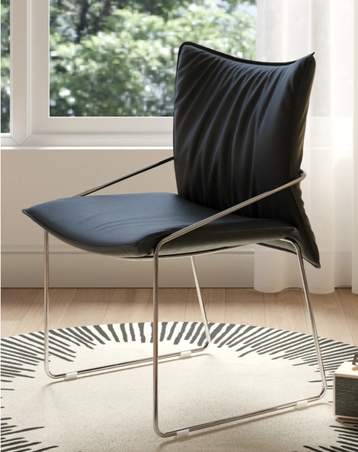 Modern Minimalist Metal and Leather Dining Chairs Solid Wood for Restaurants Hotels and Homes Furniture,Modern Minimalist Metal and Leather Dining Chairs Solid Wood for Restaurants Hotels and Homes Furniture,DAILY UP FURNITURE-The professional supplier of School Furniture, Office Furniture, Home Furnirure