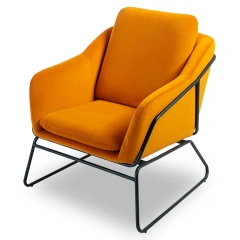 Modern Leisure Chair Cheap Arm Design Fabric Yellow Color Accent Chair Living Room,Modern Leisure Chair Cheap Arm Design Fabric Yellow Color Accent Chair Living Room,DAILY UP FURNITURE-The professional supplier of School Furniture, Office Furniture, Home Furnirure