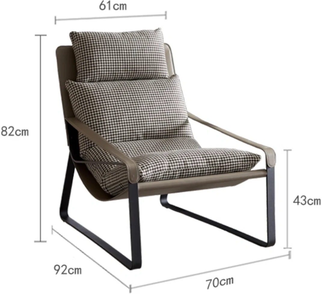 Italian Minimalist Designer Casual Chair Luxurious Single Sofa Chair Creative Living Room Chaise Longue Houndstooth Recliner,Italian Minimalist Designer Casual Chair Luxurious Single Sofa Chair Creative Living Room Chaise Longue Houndstooth Recliner,DAILY UP FURNITURE-The professional supplier of School Furniture, Office Furniture, Home Furnirure