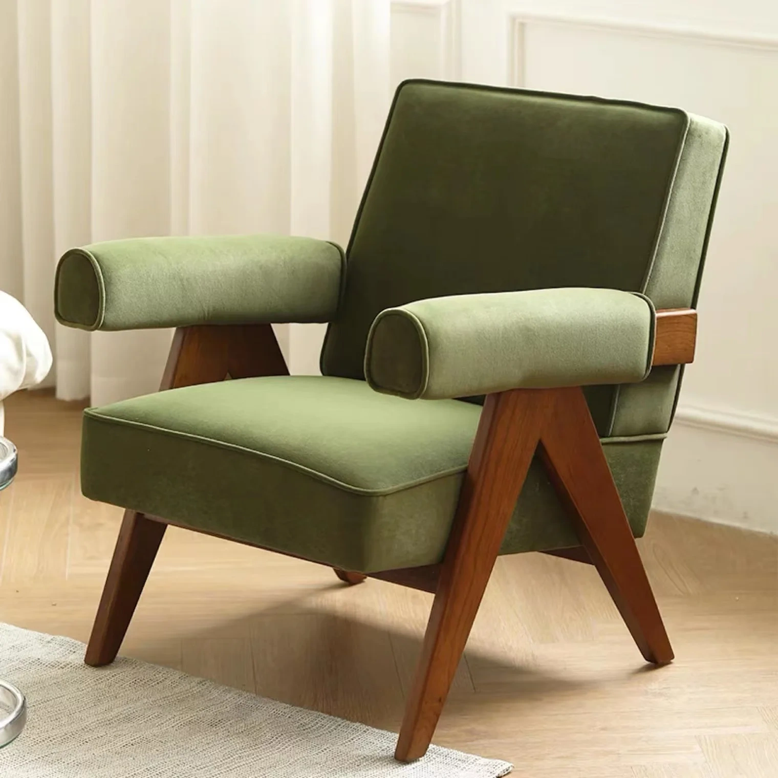 DAILY UP Mid-Century Reading Room Accent Chair Upholstered Wooden Lounge Arm Velvet Chair Fabric Single Chair Furniture,DAILY UP Mid-Century Reading Room Accent Chair Upholstered Wooden Lounge Arm Velvet Chair Fabric Single Chair Furniture,DAILY UP FURNITURE-The professional supplier of School Furniture, Office Furniture, Home Furnirure