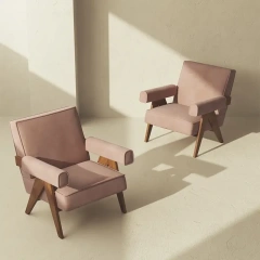 DAILY UP Mid-Century Reading Room Accent Chair Upholstered Wooden Lounge Arm Velvet Chair Fabric Single Chair Furniture,DAILY UP Mid-Century Reading Room Accent Chair Upholstered Wooden Lounge Arm Velvet Chair Fabric Single Chair Furniture,DAILY UP FURNITURE-The professional supplier of School Furniture, Office Furniture, Home Furnirure