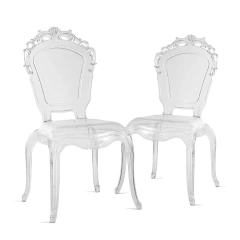 Wedding Party Dining Stackable Smoke Transparent PC Clear Royal Princess Bella Chairs,Wedding Party Dining Stackable Smoke Transparent PC Clear Royal Princess Bella Chairs,DAILY UP FURNITURE-The professional supplier of School Furniture, Office Furniture, Home Furnirure