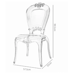 Luxury Crystal  Armless Banquet Event Dining Room Acrylic PC Plastic Clear Chairs for Weddings,Luxury Crystal  Armless Banquet Event Dining Room Acrylic PC Plastic Clear Chairs for Weddings,DAILY UP FURNITURE-The professional supplier of School Furniture, Office Furniture, Home Furnirure
