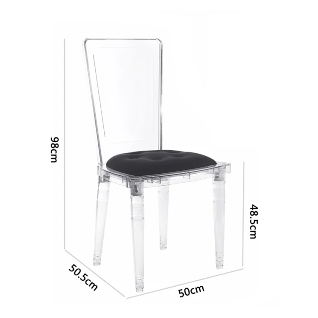 Modern Outdoor With Leather or Velvet Cushion Hotel Dining Room Clear Acrylic Wedding Transparent Acrylic Pc Dining Chair,Modern Outdoor With Leather or Velvet Cushion Hotel Dining Room Clear Acrylic Wedding Transparent Acrylic Pc Dining Chair,DAILY UP FURNITURE-The professional supplier of School Furniture, Office Furniture, Home Furnirure