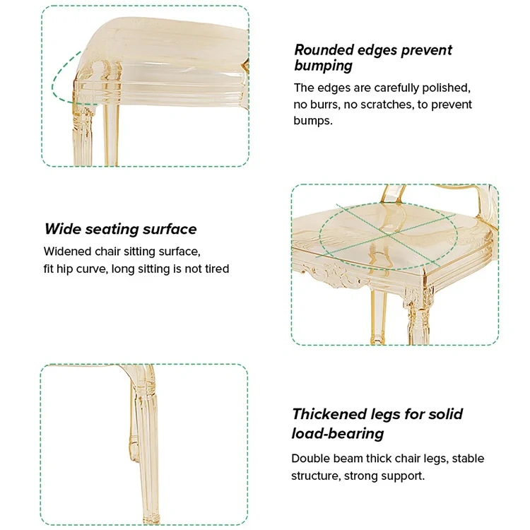 Acrylic Stacking Outdoor Party Chair Luxury Transparent European Louis Style Clear Wedding Dining Chairs,Acrylic Stacking Outdoor Party Chair Luxury Transparent European Louis Style Clear Wedding Dining Chairs,DAILY UP FURNITURE-The professional supplier of School Furniture, Office Furniture, Home Furnirure