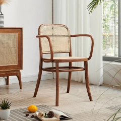 Modern Nordic Solid Wood and Real Rattan Dining Arm Chair for Home Hotel and Villa for Dining Room Furniture,Modern Nordic Solid Wood and Real Rattan Dining Arm Chair for Home Hotel and Villa for Dining Room Furniture,DAILY UP FURNITURE-The professional supplier of School Furniture, Office Furniture, Home Furnirure