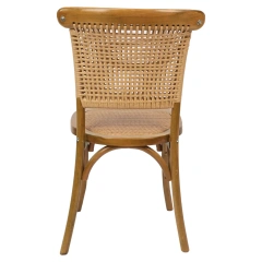 Stackable French Cafe Dining Chairs Solid Wood PE Rattan Back with Natural Rattan Seat for Outdoor Garden or Restaurant Use,Stackable French Cafe Dining Chairs Solid Wood PE Rattan Back with Natural Rattan Seat for Outdoor Garden or Restaurant Use,DAILY UP FURNITURE-The professional supplier of School Furniture, Office Furniture, Home Furnirure