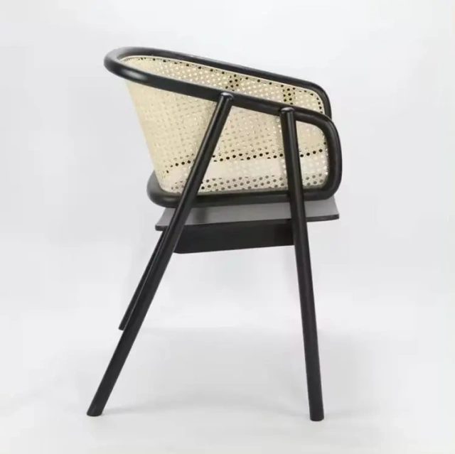 Nordic Black Wood Cane Rattan Back Dining Chair With Arms,Nordic Black Wood Cane Rattan Back Dining Chair With Arms,DAILY UP FURNITURE-The professional supplier of School Furniture, Office Furniture, Home Furnirure
