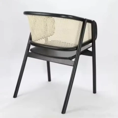 Nordic Black Wood Cane Rattan Back Dining Chair With Arms,Nordic Black Wood Cane Rattan Back Dining Chair With Arms,DAILY UP FURNITURE-The professional supplier of School Furniture, Office Furniture, Home Furnirure