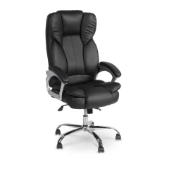 Modern High Back Executive Office Chair Chromed Armrest Leatherette High Back Ergonomic Dining Chair for Apartment Workshop Use,Modern High Back Executive Office Chair Chromed Armrest Leatherette High Back Ergonomic Dining Chair for Apartment Workshop Use,DAILY UP FURNITURE-The professional supplier of School Furniture, Office Furniture, Home Furnirure