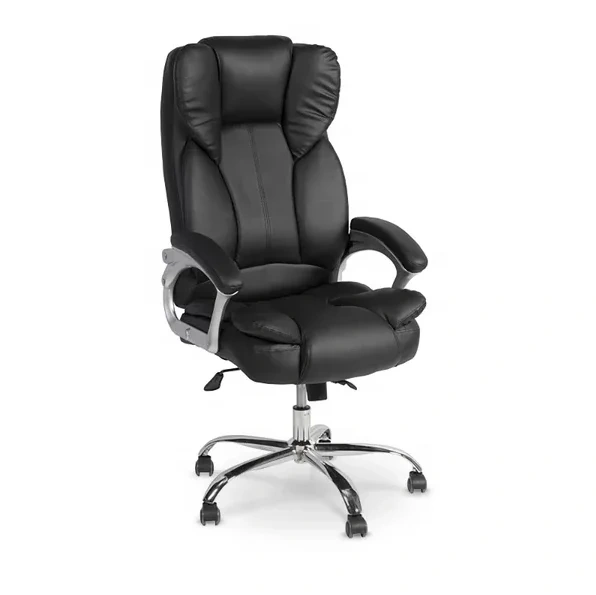 Modern High Back Executive Office Chair Chromed Armrest Leatherette High Back Ergonomic Dining Chair for Apartment Workshop Use,Modern High Back Executive Office Chair Chromed Armrest Leatherette High Back Ergonomic Dining Chair for Apartment Workshop Use,DAILY UP FURNITURE-The professional supplier of School Furniture, Office Furniture, Home Furnirure