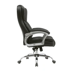 Modern High Back Executive Office Chair Chromed Armrest Leatherette High Back Ergonomic Dining Chair for Apartment Workshop Use,Modern High Back Executive Office Chair Chromed Armrest Leatherette High Back Ergonomic Dining Chair for Apartment Workshop Use,DAILY UP FURNITURE-The professional supplier of School Furniture, Office Furniture, Home Furnirure