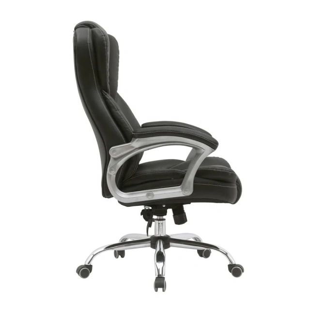 Modern High Back Executive Office Chair Chromed Armrest Leatherette High Back Ergonomic Dining Chair for Apartment Workshop Use,Modern High Back Executive Office Chair Chromed Armrest Leatherette High Back Ergonomic Dining Chair for Apartment Workshop Use,DAILY UP FURNITURE-The professional supplier of School Furniture, Office Furniture, Home Furnirure