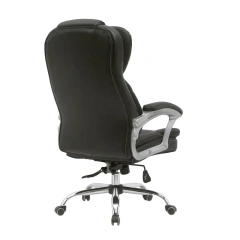 Modern High Back Executive Office Chair Chromed Armrest Leatherette High Back Ergonomic Dining Chair for Apartment Workshop Use,Modern High Back Executive Office Chair Chromed Armrest Leatherette High Back Ergonomic Dining Chair for Apartment Workshop Use,DAILY UP FURNITURE-The professional supplier of School Furniture, Office Furniture, Home Furnirure