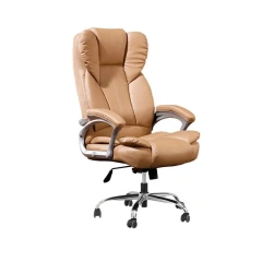 Modern High Back Executive Office Chair Chromed Armrest Leatherette High Back Ergonomic Dining Chair for Apartment Workshop Use,Modern High Back Executive Office Chair Chromed Armrest Leatherette High Back Ergonomic Dining Chair for Apartment Workshop Use,DAILY UP FURNITURE-The professional supplier of School Furniture, Office Furniture, Home Furnirure