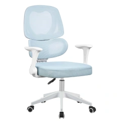 Apple-shaped Backrest with Waist Support Sky Blue Children's Learning Rotating Chair for Children,Apple-shaped Backrest with Waist Support Sky Blue Children's Learning Rotating Chair for Children,DAILY UP FURNITURE-The professional supplier of School Furniture, Office Furniture, Home Furnirure