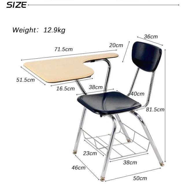 School Office Furniture Arm Chair Desks Wood Modern Steel Tube Comfortable Training Room Student Chair With Writing Pad,School Office Furniture Arm Chair Desks Wood Modern Steel Tube Comfortable Training Room Student Chair With Writing Pad,DAILY UP FURNITURE-The professional supplier of School Furniture, Office Furniture, Home Furnirure