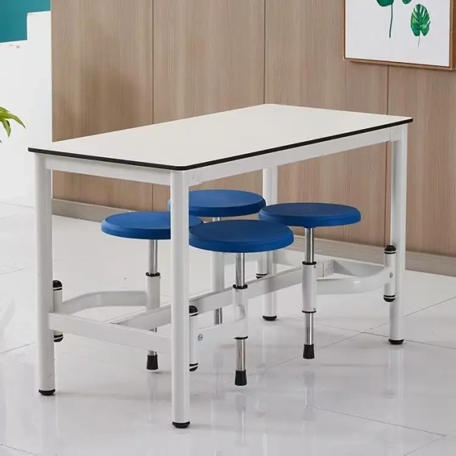 Newly Designed School Fast Food Restaurant Cafeteria with 4 Tables and Chairs in a Wooden Dining Area,Newly Designed School Fast Food Restaurant Cafeteria with 4 Tables and Chairs in a Wooden Dining Area,DAILY UP FURNITURE-The professional supplier of School Furniture, Office Furniture, Home Furnirure