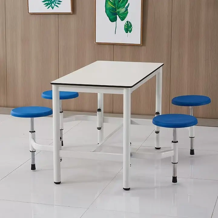 Newly Designed School Fast Food Restaurant Cafeteria with 4 Tables and Chairs in a Wooden Dining Area,Newly Designed School Fast Food Restaurant Cafeteria with 4 Tables and Chairs in a Wooden Dining Area,DAILY UP FURNITURE-The professional supplier of School Furniture, Office Furniture, Home Furnirure