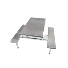 2025 Stainless Steel 4-Seater Dining Table and Chair Set Canteen Furniture for Hotels & Restaurants,2022 Stainless Steel 4-Seater Dining Table and Chair Set Canteen Furniture for Hotels & Restaurants,DAILY UP FURNITURE-The professional supplier of School Furniture, Office Furniture, Home Furnirure