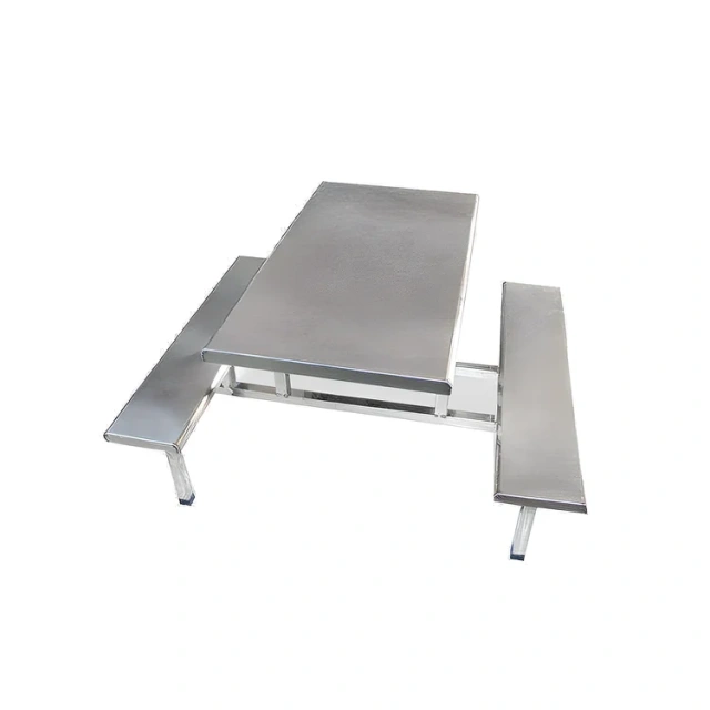 2025 Stainless Steel 4-Seater Dining Table and Chair Set Canteen Furniture for Hotels & Restaurants,2022 Stainless Steel 4-Seater Dining Table and Chair Set Canteen Furniture for Hotels & Restaurants,DAILY UP FURNITURE-The professional supplier of School Furniture, Office Furniture, Home Furnirure