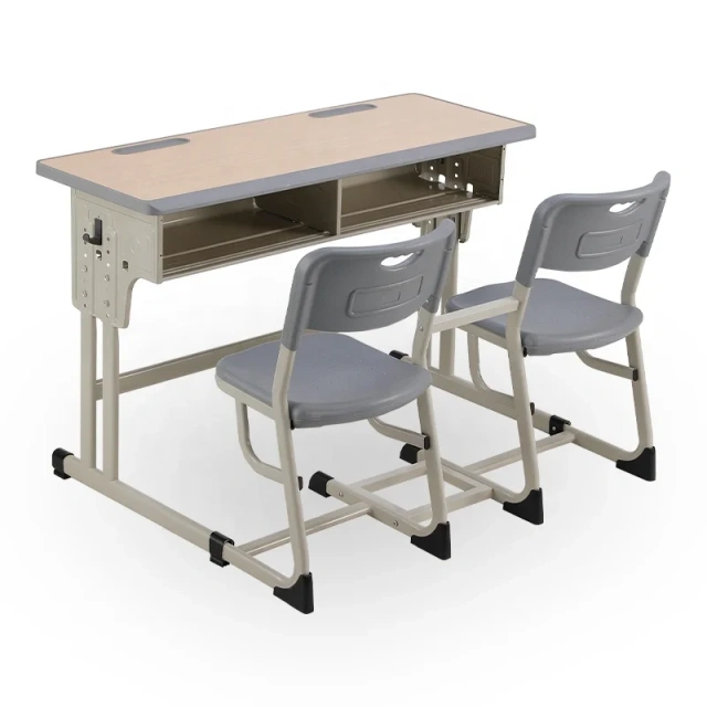 Double Seat Metal Frame School Table and Chair Classroom Furniture Adjustable Student Study Desk and Plastic Chair,Double Seat Metal Frame School Table and Chair Classroom Furniture Adjustable Student Study Desk and Plastic Chair,DAILY UP FURNITURE-The professional supplier of School Furniture, Office Furniture, Home Furnirure