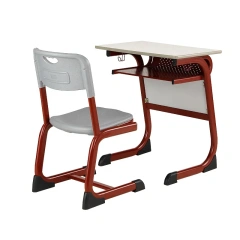Wholesale Single Seater Student Desk Chair Set Red Wooden Table Used Metal for Dining Bedroom Apartment School Equipment,Wholesale Single Seater Student Desk Chair Set Red Wooden Table Used Metal for Dining Bedroom Apartment School Equipment,DAILY UP FURNITURE-The professional supplier of School Furniture, Office Furniture, Home Furnirure
